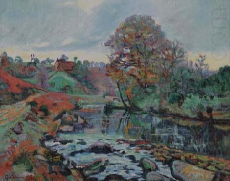 Armand guillaumin Paysage de la Creuse, vue du Pont Charraud oil painting picture